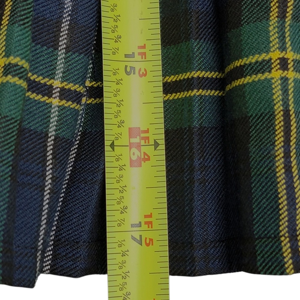 Xhilaration Skirt XL Plaid Pleated Lined Green Dark Academia School Girl Preppy - Picture 14 of 14